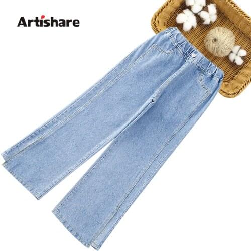 Girls Jeans Solid Color Girl Child Jeans Casual Childrens Jeans For Girl Spring Autumn Childrens Clothing 6 8 10 12 14