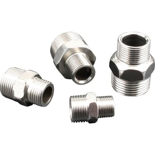 201 Stainless Steel Pipe Fittings with Double External Wires and Variable Diameter Water Pipe Fittings