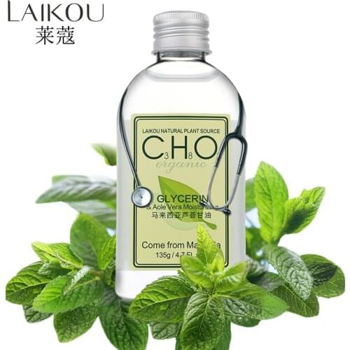 Aloe glycerin, pure natural organic aloe oil and gel, facial hair and body dry and damaged aging skin acne skin care