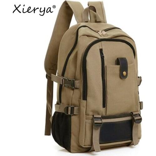 Canvas School Backpack Fashion Trend Student Rucksack Mens Womens Simple Boy Kids Bags Luxury Casual Men Travel Backpacks New