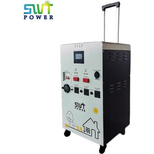 12V 1000W Energy Storage Power Supply Portable Solar Generator Build In LiFePO4 Battery