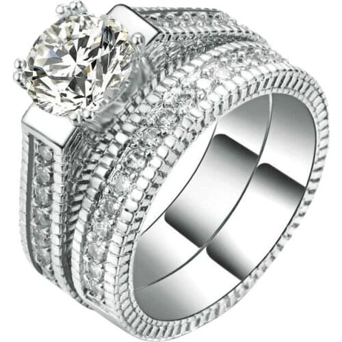 Jewatchyer Rings With Cubic Zirkonia For Women