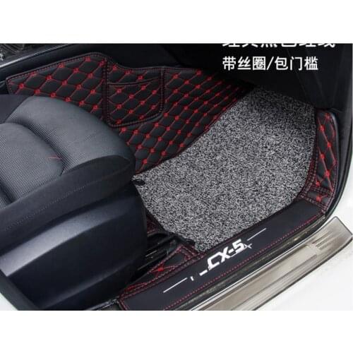 Car trunk mat floor mats for Mazda CX5 CX-5 2017 -2019 car styling all surrounded by special modified accessories