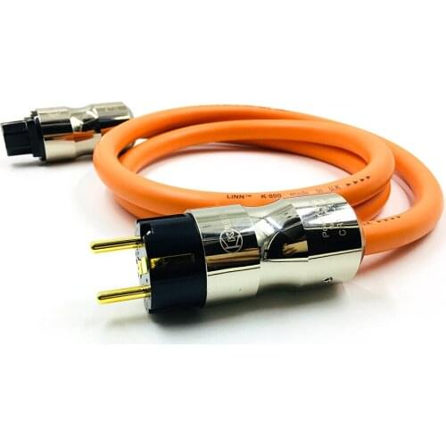 LINN K800 5N OFC Pure Copper European standard Power Connector EU Schuko Power Cord HIFI