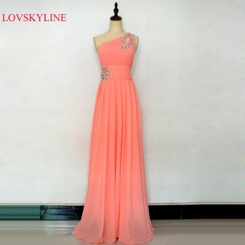 LOVSKYLINE Womens One Shoulder Evening Dresses