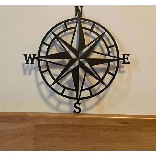 Metal Wall Art Compass Wall Decoration Metal Wall Decor Home Decoration Living Room Metal Sign Decoration