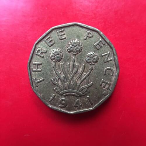UK United Kingdom 3 Pence 21.5mm Commonwealth Coins Old Original Coin Collectible Edition 100% Real Random Year