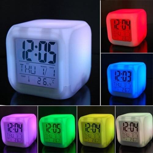 New Arrival 8cm Square Shape Led Novelty Night Lights Bedside Night Lights Novelty 7 Color Changed