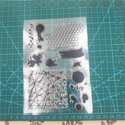 Oil Paint Clear Stamps Scrapbook DIY Handmade Card Album Paper Craft Rubber Transparent Silicone Stamp