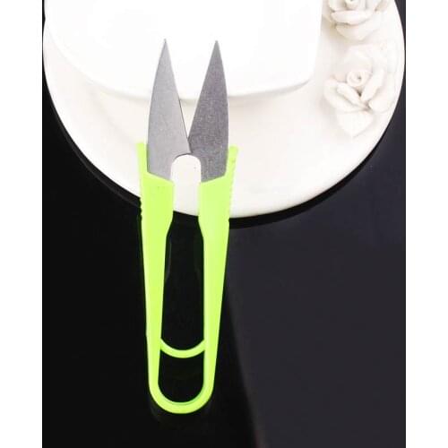 U Shape Clippers Steel Random Multicolor Stationery Scissors High Quality Decorative Scissors Professional Tailor Small Scissors