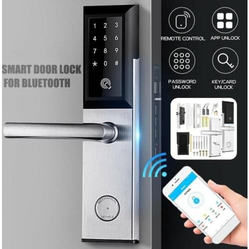 Electronic Security Smart Bluetooth App Door Lock Mobile Phone Remote Control Open Door Apartment Induction Indoor Hotel Lock