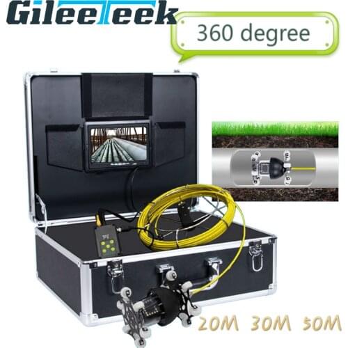 WP70D WIFI 360 Degree Rotation Video Camera endoscope 20M 30M 50M Pipeline Endoscope Sewer Drain Pipe Inspection Camera System