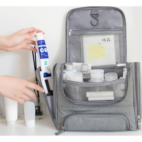 Waterproof Men Hanging Cosmetic Bag Travel Organizer Makeup Bag for Women Necessaries Make Up Case Wet and dry Wash Toiletry Bag