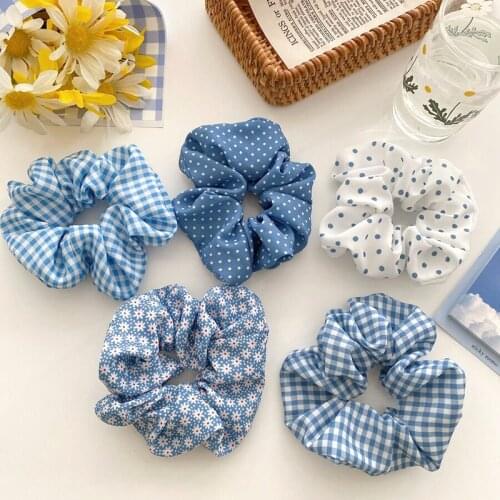 Woman Fashion Scrunchies Print Hair Ties Girls Ponytail Holders Rubber Band Elastic Hairband Hair Accessories