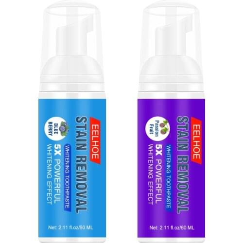 60ml Toothpaste Whitening Teeth Stain Removal Baking Soda Toothpaste Passion Fruit Blueberry Soda Toothpaste Fresh Breath TSLM2