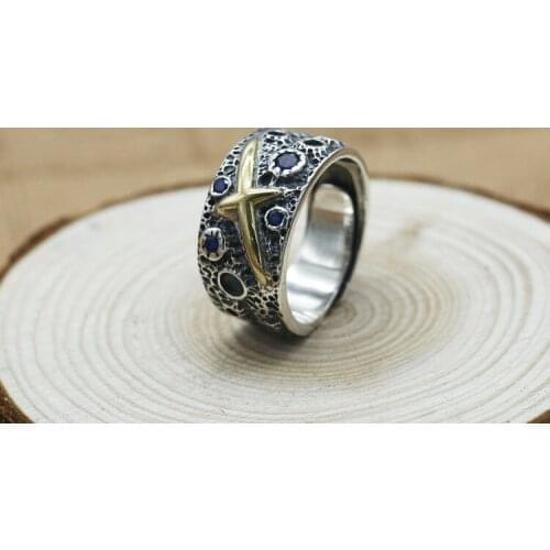 925 STERLING SILVER cross men women rings Ring jewelry A5754