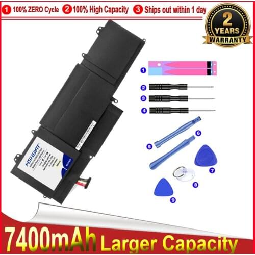 HSABAT 0 Cycle 7400mAh C23-UX32 Laptop Battery for ASUS VivoBook U38N U38N-C4004H ZenBook UX32 UX32A UX32VD UX32LA Accumulator