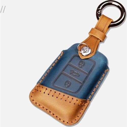 Cowhide car key case cover key case For Volkswagen Magotan Passat accessory bracket shell protection set car styling