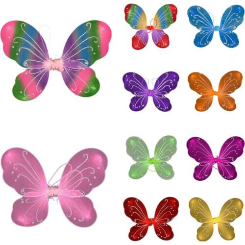 Princess Kids Girl Party Costume Fairy Butterfly Wings Fancy Dress Girls Fancy Dress Dressing Up Ladies Party Prop