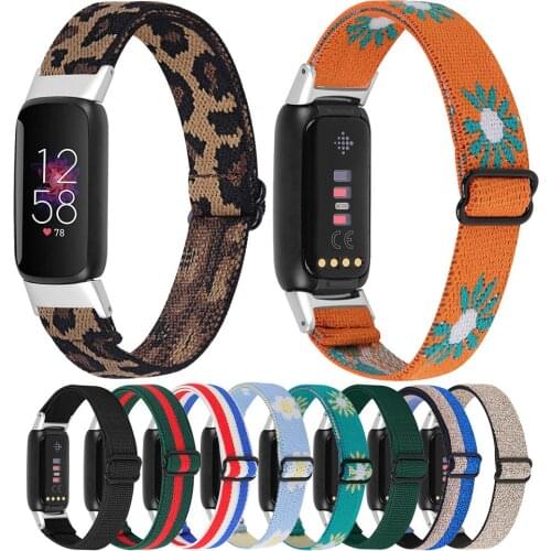 Essidi Elastic Fabric Band Loop For Fitbit Luxe Sports Women Men Watch Wrist Strap Belt For Fitbit Luxe Bracelet Replacement