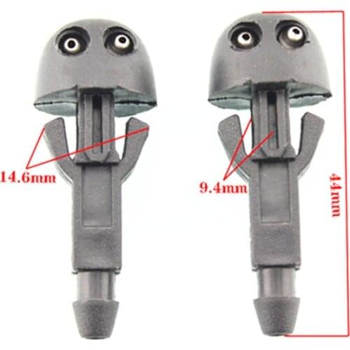 2PCS Car Front cover windshield wiper nozzle spray machine washing sprinkler for BYD F0 Panda plastic fasteners