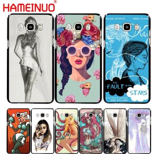 HAMEINUO The Girl With Wine Glass Design cover phone case for Samsung Galaxy J1 J2 J3 J5 J7 MINI ACE 2016 2015
