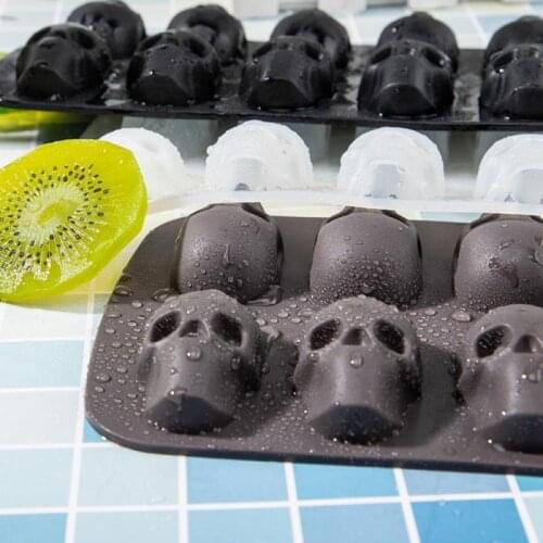 Ice Cream Tools Silicone Chocolate Mold DIY Whiskey DIY Whiskey Bar Mold Chocolate Mould 10 Cavity Maker 3D Skull Shape