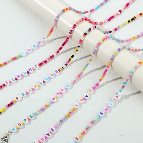 Cute Hang Mask Chains Holder for Girls Boys LOVE Beaded Colorful Necklace Glasses Cord Lanyard Children Student Neck Rope Strap