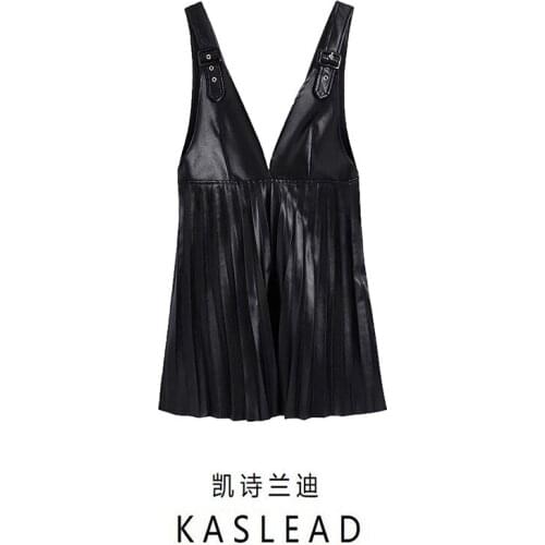 Fashion casual V-neck black sexy loose vest pullover womens clothing