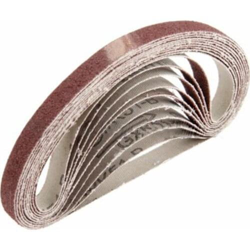 Newest 10pcs 330*10mm Abrasive Sanding Belts Grit 80# Sander Grinding Polishing Tools Abrasive Sanding Belts