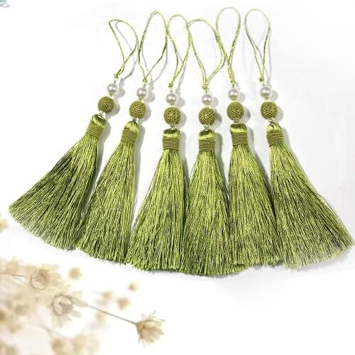 1Pc Tassel Hanging Pendant Decorative Curtains Accessories Key Tassels For Curtain Tieback DIY Craft Tassel Fringe Trim