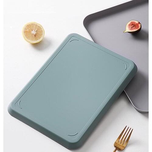 Nordic Simple Rectangular Fruit Dessert Plastic Durable Storage Tray Reusable Kitchen Supplies
