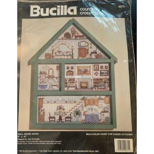 Drop Shipping Needlepoint Dolls House Embroidery Cross Stitch Patterns with 100% Cotton Flosses & Free Shipping for Home Decor