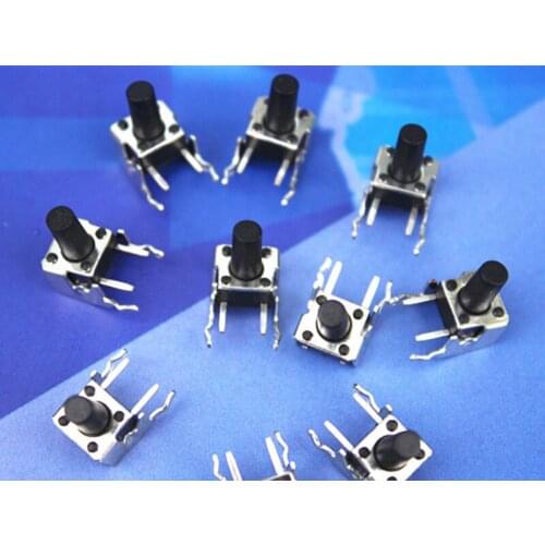 With stand Horizontal touch switch Micro switch Button 6*6*10mm Copper foot Button jog
