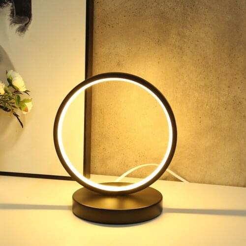 Modern Simple LED Table Lamp Desk Bedside Lamp Acrylic Metal Living Room Bedroom Decoration Home Reading Night Light