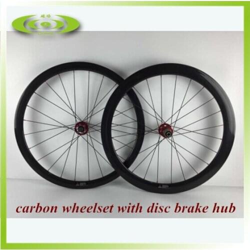 700c carbon disc brake wheels 50mm road wheelset clincher with D711SB/D722SB disc hubs for 6 bolts disc braking system use
