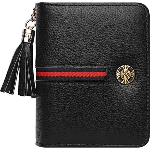 Womens Genuine leather 18 Slots Card Holder Genuine leather Leather Zipper Compact Accordion Wallet with ID Window