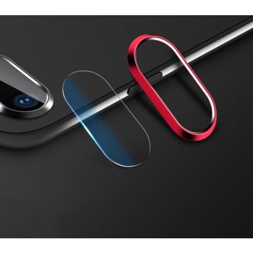 2PCS Metal Frame Camera Glass Protector for IPhone 7 8 Plus Anti Scratch Mobile Phone Lens Alloy Stickers And Lens Glass Film
