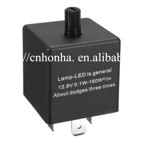 5 pcs Car Styling3 Pin 12V Adjustable Flasher Relay Car Flasher Relay LED Light Flasher Blinker Relay For Turn Signal Indicator