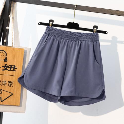 6XL Plus Size Thin Shorts Women Summer High Waist and Wide-leg Pants Korean Style Women Pants 2021 New