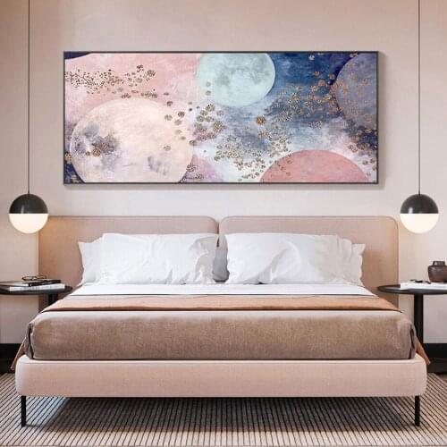 Abstract Painting Rose Gold and Dusty Pink Canvas Prints Modern Light Luxury Wall Pictures for Living Room Bedroom Decor Posters