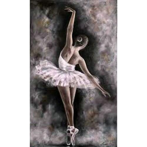 5D DIY Diamond Painting Ballerina girl Full round/square Drill Mosaic Diamond Cross Stitch character Embroidery Home decor gift