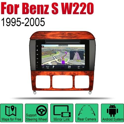 Android Car Radio Stereo GPS Navigation For Mercedes Benz S Class W220 1995~2005 NTG BT wifi Car Radio Stereo Multimedia Player