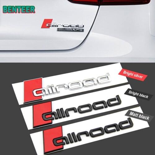 Allroad Car Rear Badge sticker For Audi sline A4 B5 B6 B7 B8 A3 8P 8V 8L A5 A6 C6 C5 C7 A1 A7 A8 Q2 Q3 Q5 Q7 TT RS