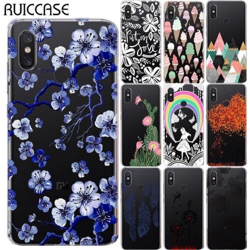 Ice Cream Floral Unicorn TPU Case Cover For Coque Xiaomi Mi A1 A2 Mi 9 8 Lite Redmi Note 5 4 4X 4A 5A 6A 5 Plus 6 7 Pro Capa