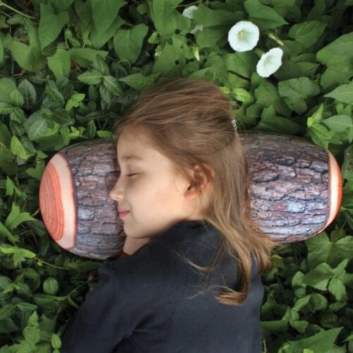 Simulation Tree Stump Wood Log Long Pillow Home Bed Car Back Cushion Soft Neck Throw Pillows49