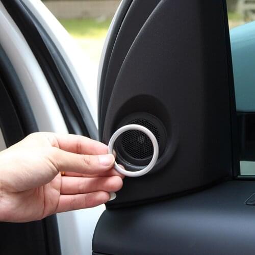 For Land Rover Freelander 2 Accessories Door Speaker Cover Ring Trim Sticker 2007-2016 Car Styling