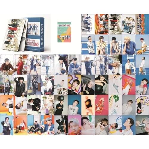 Kpop Permission To Dance Lomo Card Jungkook Jimin Suga Rm Jhope V Jin 55 Pcs Collection Cards Box Toy Gift