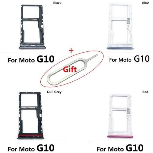 Micro Nano SD Card Tray Slot Holder Adapter Socket For Moto G10 Tray Sim Card Holder Replacement Parts