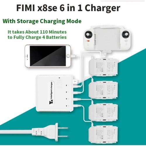 FIMI X8 SE 6-in-1Drone Charger Multi-charger fast saves time